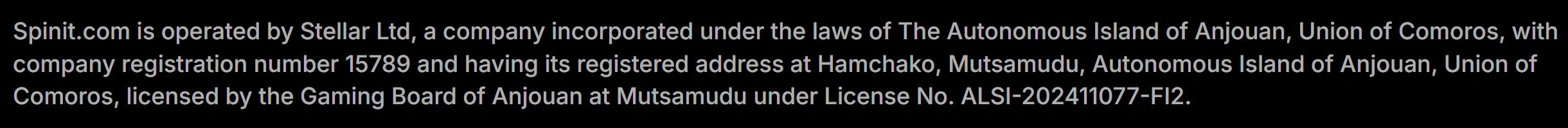 Spinit Casino Lisenssitiedot ja turvallisuus
